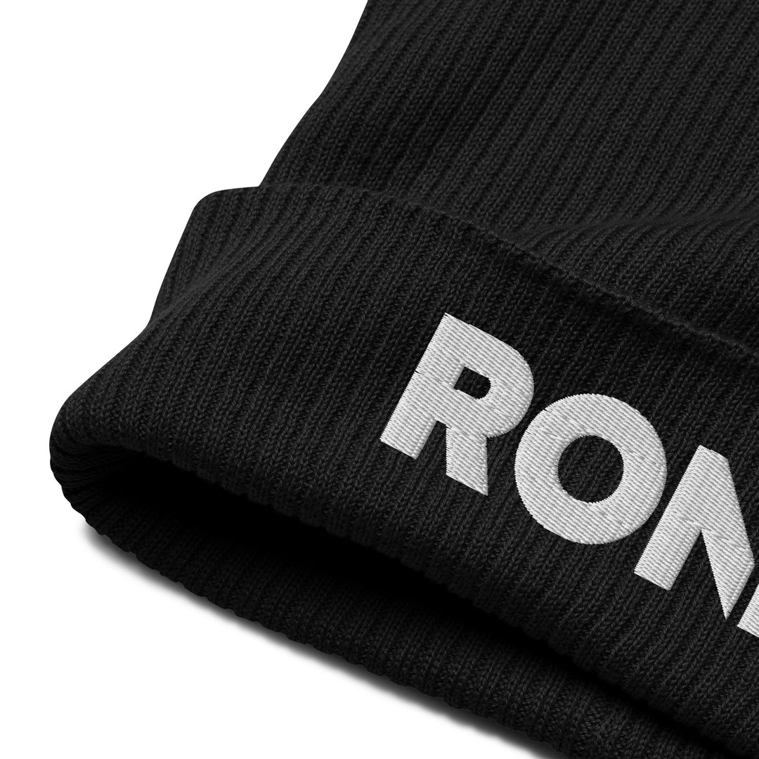 Organic ribbed beanie